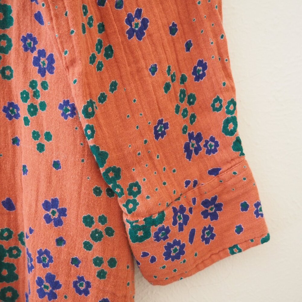Natural Life Georgia Floral Button Front Shirt Dress sz L - Picture 5 of 6